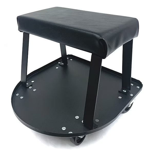 Mechanic Seat, 14" H, Steel, 4 Wheels, Whiteside, Mfr#: HSPJR