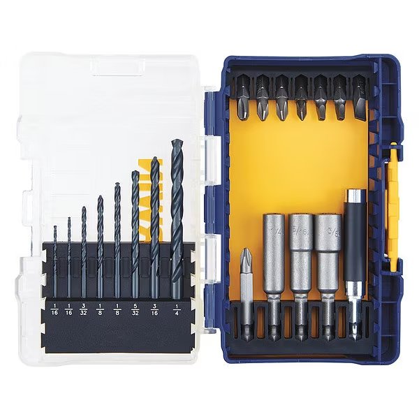 Insert Bit, Steel, SAE, Metric, #1, 1/4", Hex, Irwin, Mfr#: IWAF1220