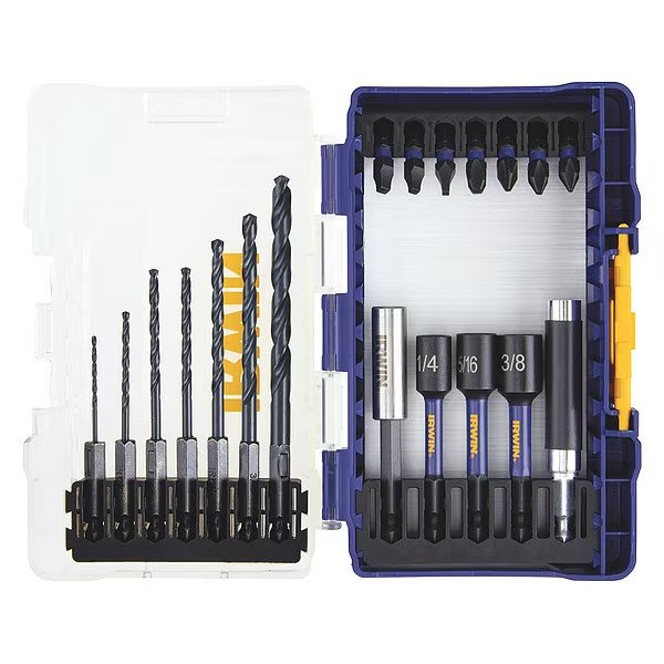Insert Bit, Steel, SAE, Metric, #1, 1/4", Hex, Irwin, Mfr#: IWAFM1319