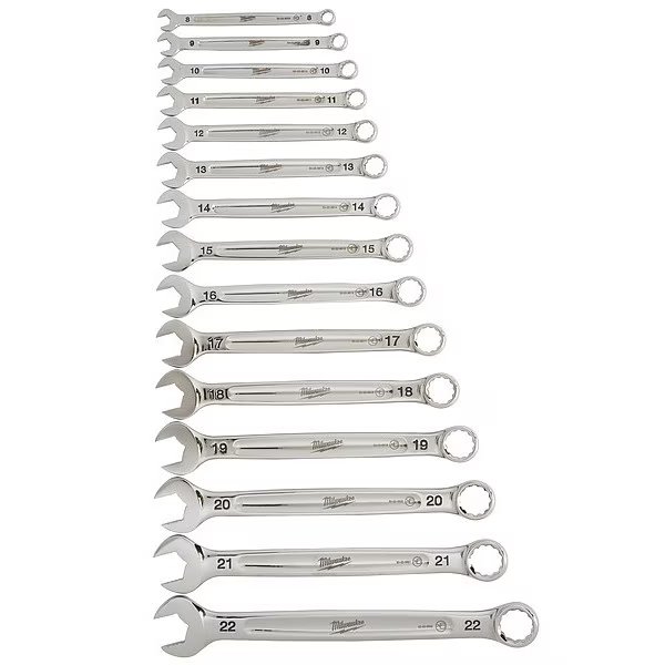 15 pc. Metric Combination Wrench Set, Milwaukee Tool, Mfr#: 48-22-9515