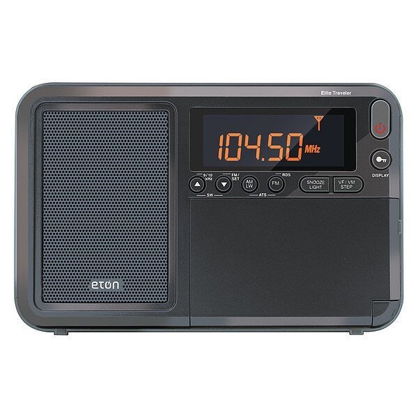 Mini Shortwave Radio, Digital, 3-1/2" H, Eton, Mfr#: NELITETRAVELER