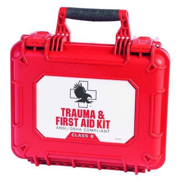 Trauma and First Aid Kit, Red/White, North American Rescue, Mfr#: 80-1034