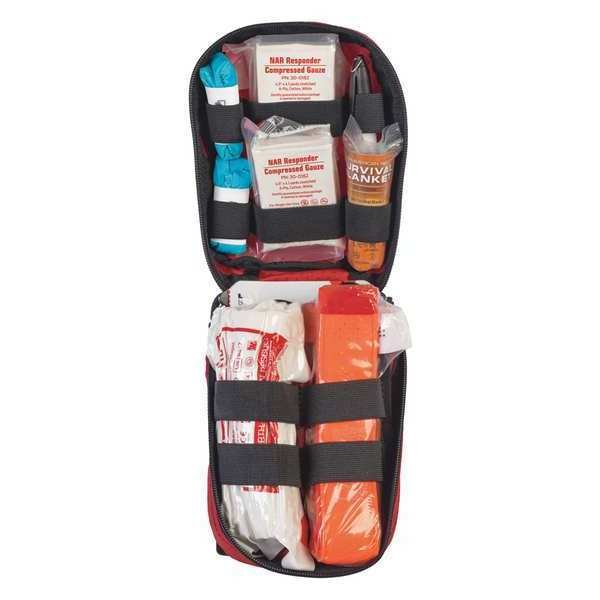 Bleeding Control Kit, 12pcs, 5x7", Red, North American Rescue, Mfr#: 80-0453