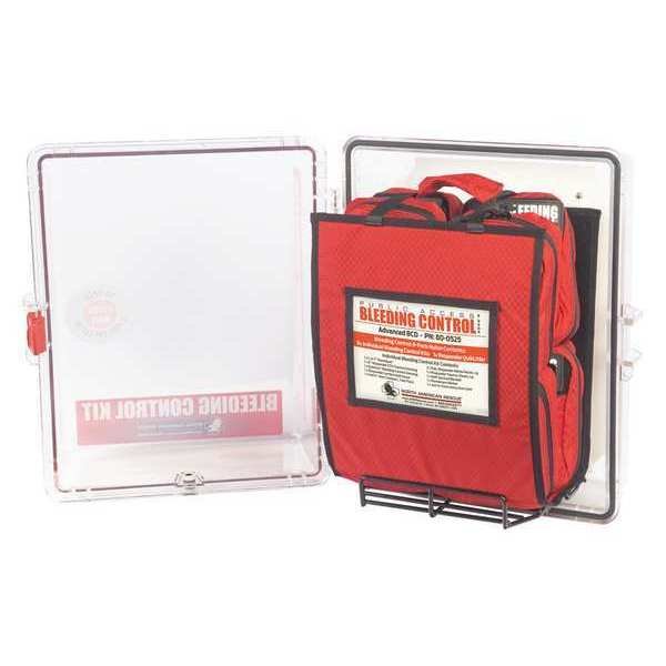 Bleeding Control Kit, Clear, Red, Case Material: Nylon, North American Rescue, Mfr#: 80-0527