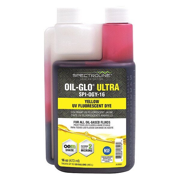 Fluorescent Leak Detection Dye, Yellow, Spectroline, Mfr#: SPI-OGY-16