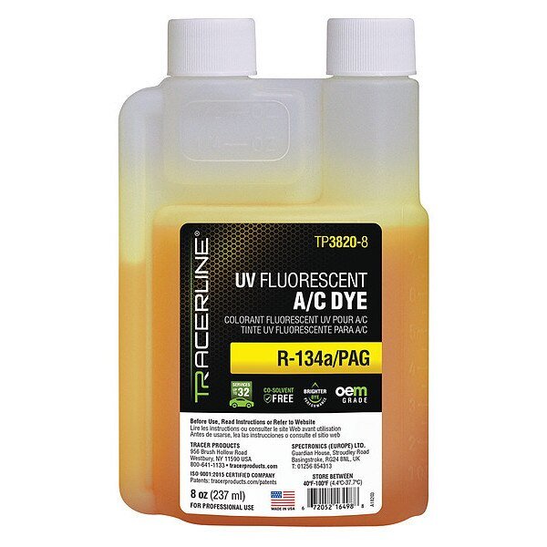 UV Leak Detection Dye, 8 oz. Size, Tracerline, Mfr#: TP3820-8