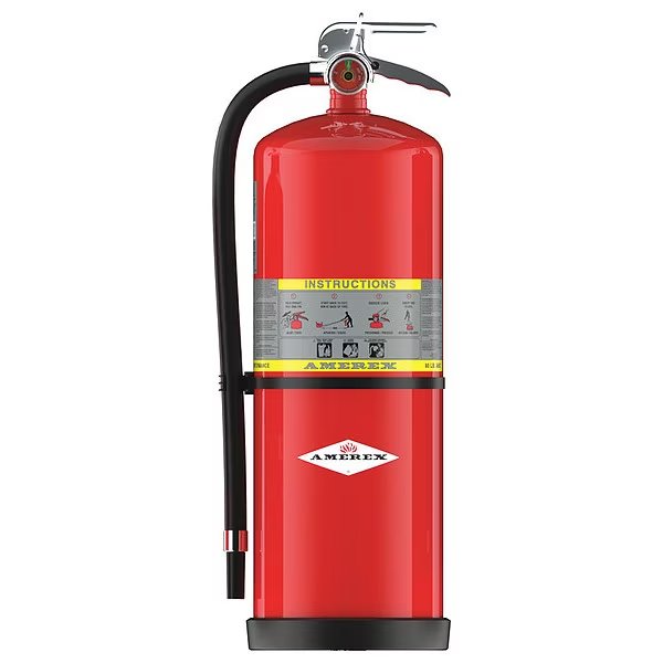 Fire Extinguisher, 10A:160B:C, Dry Chemical, 30 lb, Amerex, Mfr#: 715