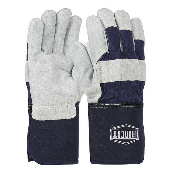 Leather Gloves, XL, Gunn Cut, PR, PK12, Ironcat, Mfr#: IC8