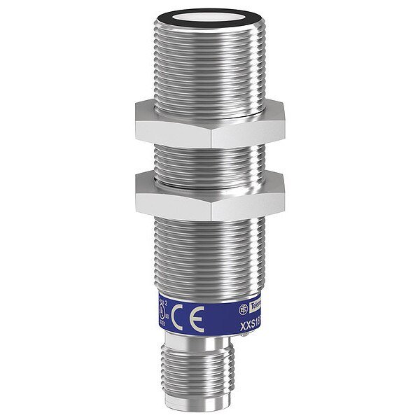 Cylindrical Ultrasonic Sensor, 18mm dia., Telemecanique Sensors, Mfr#: XXS18B1PM12