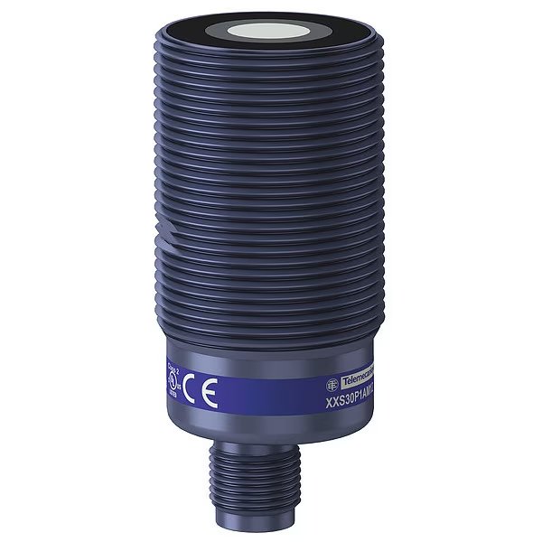 Cylindrical Ultrasonic Sensor, PBT Case, Telemecanique Sensors, Mfr#: XXS30P1AM12