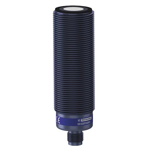 Cylindrical Ultrasonic Sensor, PBT Case, Telemecanique Sensors, Mfr#: XXS30P2AM12