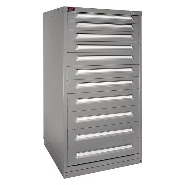 ModDrwrCab, 59.25"x30"x28", DvGry, 11Drwr, Lyon, Mfr#: DDM683030000FIL