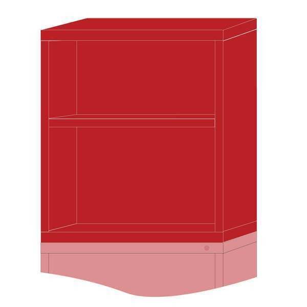 ModShelfCab, 31"x30"x28 1/4", Red, 2Shlv, Lyon, Mfr#: HHN35303010500N