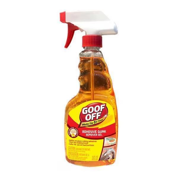 Hot Melt Adhesive, Clear, 16 oz, Trigger Spray Bottle, Goof Off, Mfr#: FG796