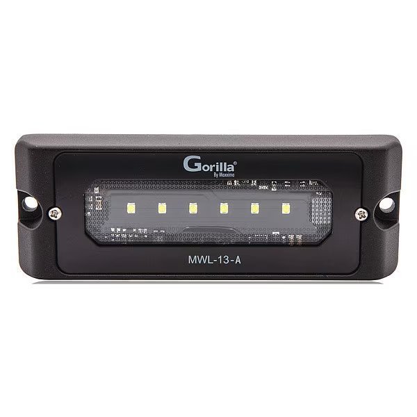 Work Light, 590 lm, LED, 2-13/64" H, Maxxima, Mfr#: MWL-13-A