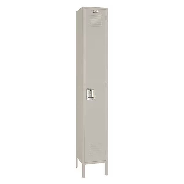 Wardrobe Locker, (1) Tier, (1) Wide, Steel, Powder Coated Finish, 18 in W, 18 in D, 78 in H, Lyon, Mfr#: 7GC5092SU