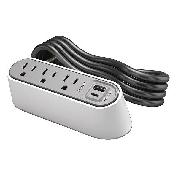 Plug-In Charger, 6.0" H x 3.9" W x 2.3" D, Legrand, Mfr#: WSPC320CWH