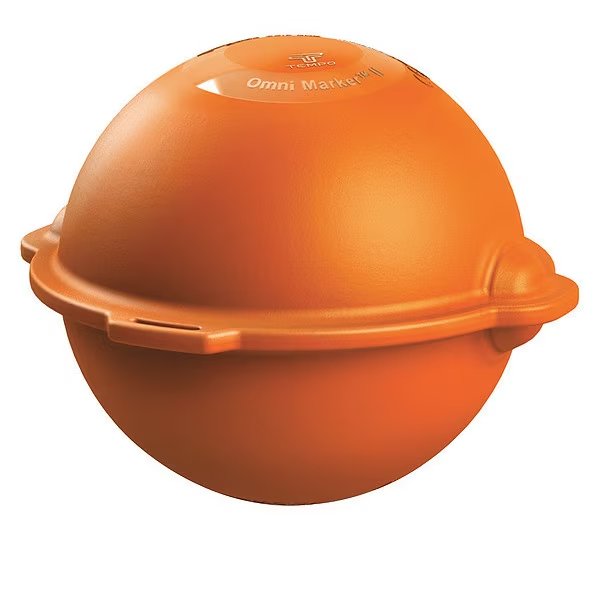 Marker Ball, Polyethylene, Orange, Tempo Communications, Mfr#: OM-05