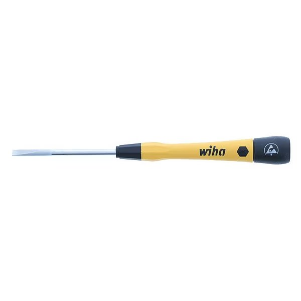 Precision Slotted Screwdriver, 4 mm, Wiha, Mfr#: 27281