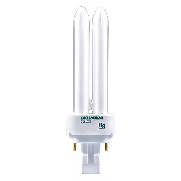 Plug-In CFL Bulb, 18W, 1150 lm, 4100K, Sylvania, Mfr#: CF18DD/841/ECO