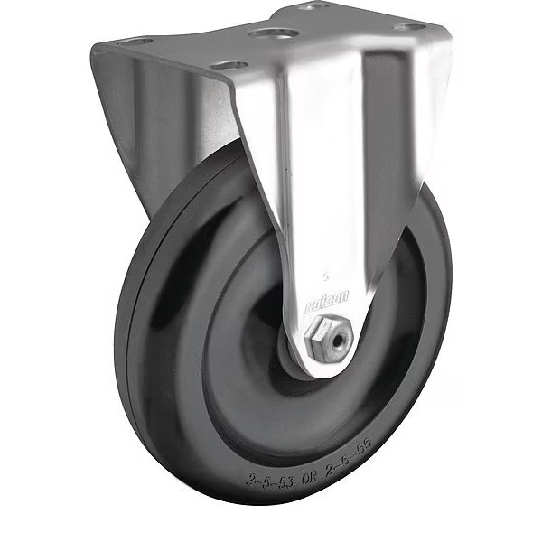 4" X 1-1/4" Non-Marking Polyolefin Rigid Caster, No Brake, Loads Up To 275 lb, Colson, Mfr#: 2.04208.55