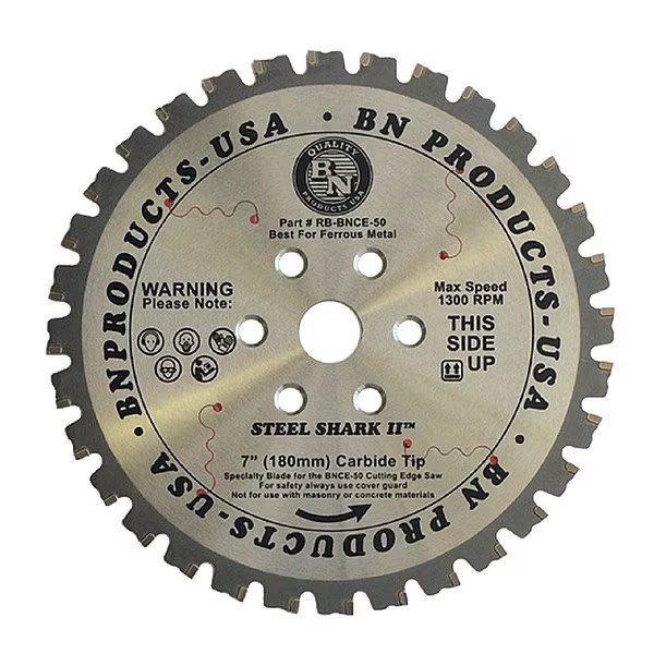 Circular Saw Blade, 7" dia., 32 Teeth, Bn Products Usa, Mfr#: RB-BNCE-50