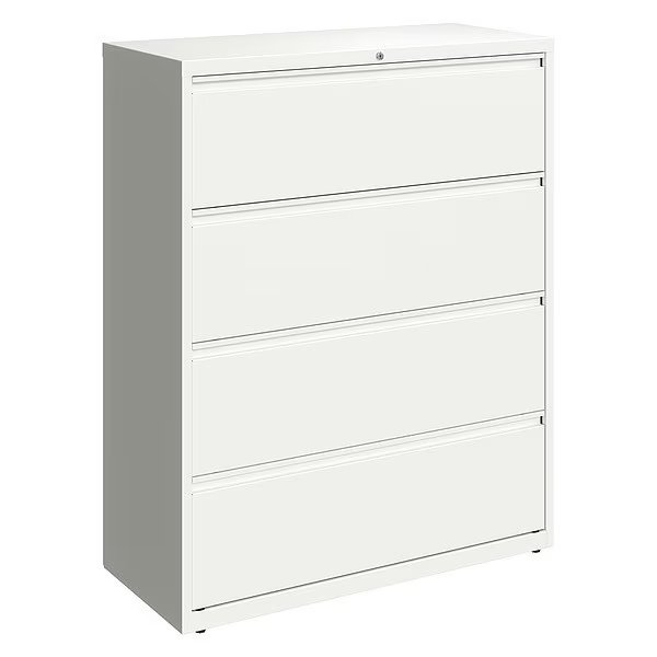 4 Drawer Lateral File Cabinet, White, Legal/Letter, Hirsh, Mfr#: 23706