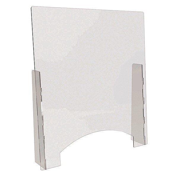 Sneeze Guard, Acrylic, Clear, PK2, Deflecto, Mfr#: PBCTA3136P