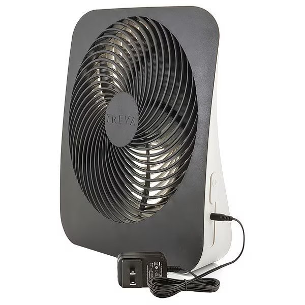Compact Fan, 10" dia. Blade, 2 Speed, Watts: 4.6, Treva/O2Cool, Mfr#: FD10002A