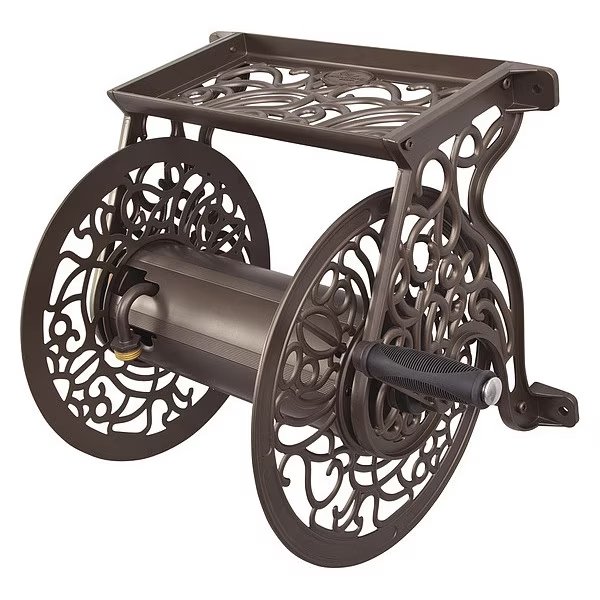 Garden Hose Reel, Wall Mount, Aluminum, Liberty, Mfr#: 704