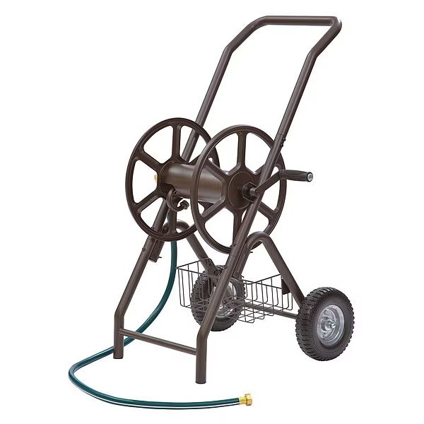Garden Hose Reel, Cart, 6 in, Steel, Liberty, Mfr#: 302