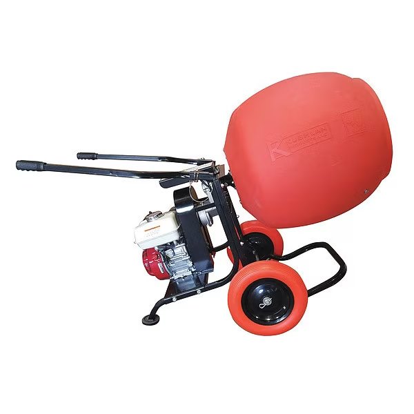 Wheelbarrow Mixer, 6 cu. ft., 5-1/2 HP, Kushlan Products, Mfr#: 650GAS-H