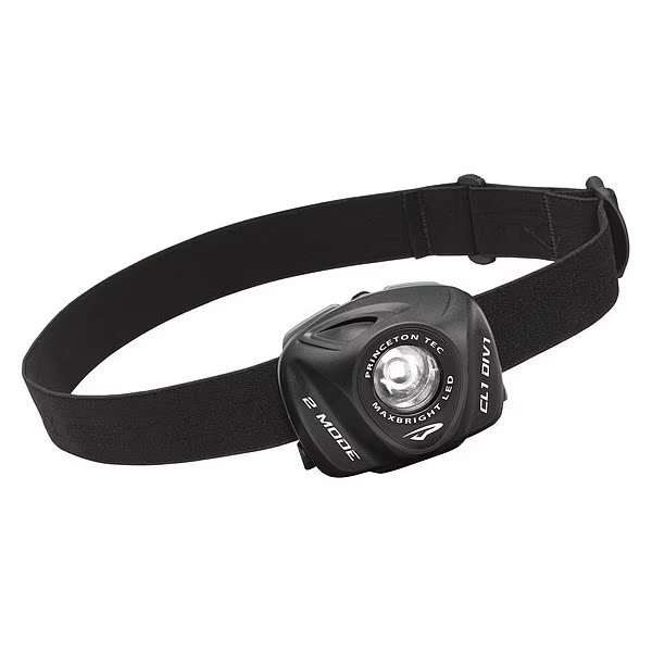 Tactical Headlamp, Plastic, Black, 170lm, Princeton Tec, Mfr#: EOS-II-MPLS