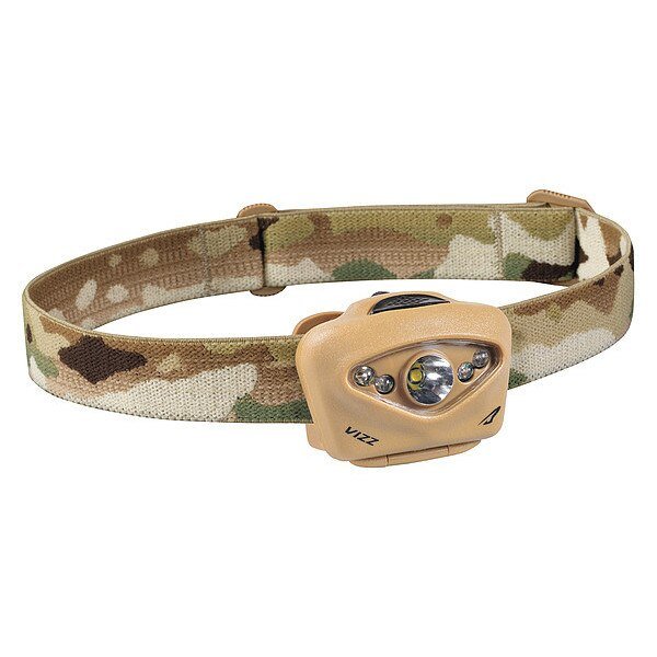 Tactical Headlamp, Plastic, Tan, 420lm, Princeton Tec, Mfr#: Vizz-MPLS-MC