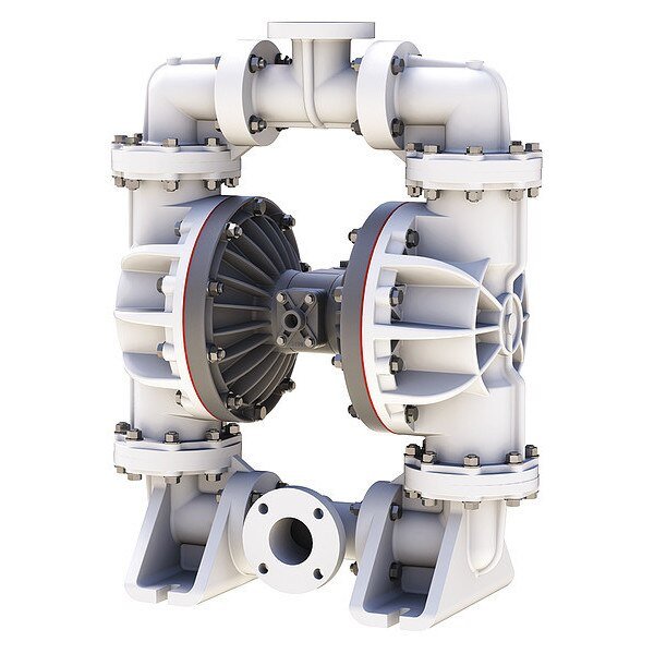 Dbl DphrmPmp, Flange, TPV/PP, 3/4in, 280gpm, Sandpiper, Mfr#: S30B3P1PPAS000.