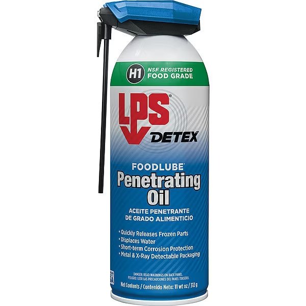 Penetrating Lubricant, 11oz, Aerosol, Clear, Lps Detex, Mfr#: 57316