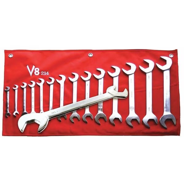 Angle Wrench Set Combo, 3/8-1-1/4", 14 pcs, V-8 Tools, Mfr#: 214
