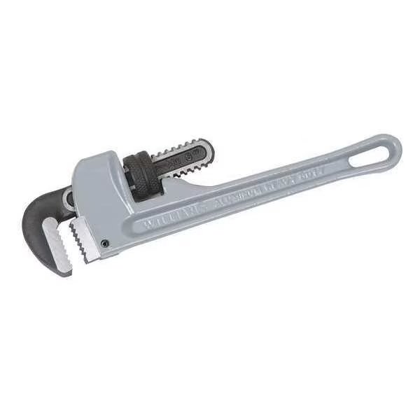 10" L 1-5/8" Cap. Aluminum Pipe Wrench Aluminum, 10", Williams, Mfr#: 13502