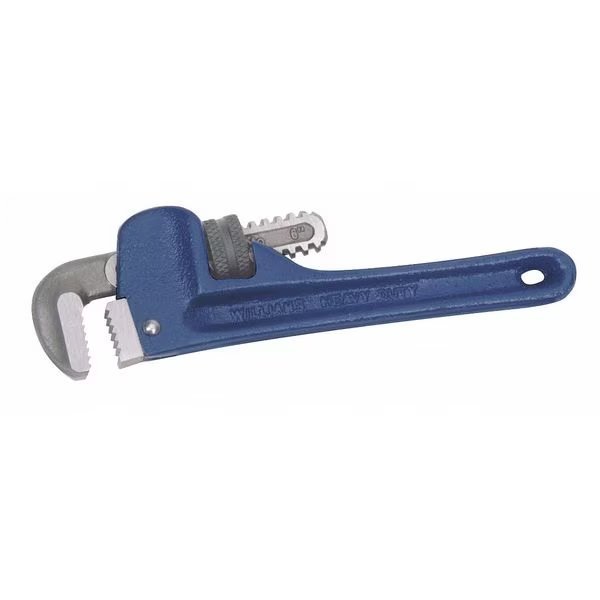 12" L 2-1/8" Cap. Cast Iron Pipe Wrench, 12", Cast Iron Heavy Duty, Williams, Mfr#: 13522