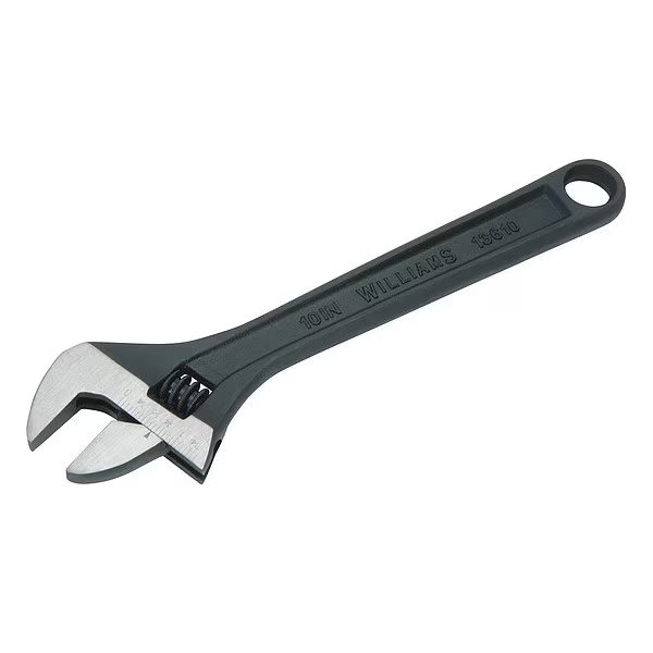 Williams Adjustable Wrench, Black, 24", Williams, Mfr#: 13624A