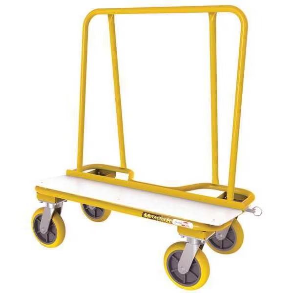 Weld Frame Resid Drywall Cart, 2000 lbs., Metaltech, Mfr#: I-BMD2131YGR