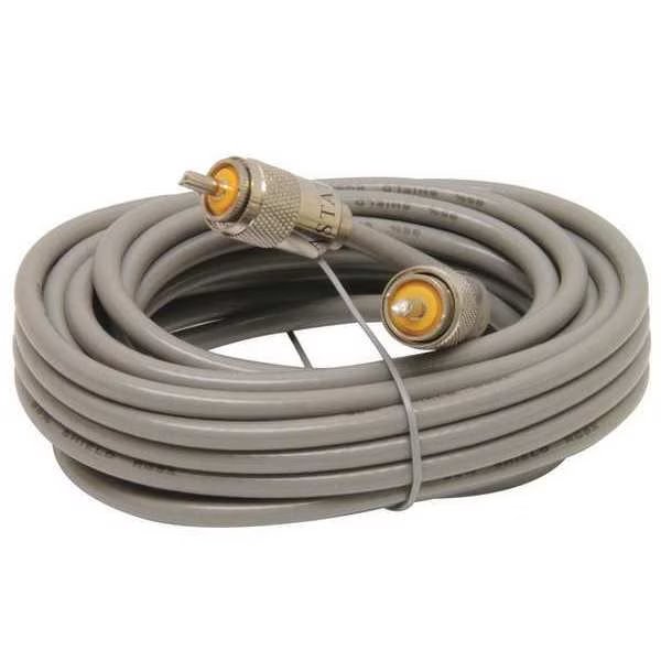 Mini 8 Coaxial Cable, 18ft., Gray, Astatic, Mfr#: 302-10267
