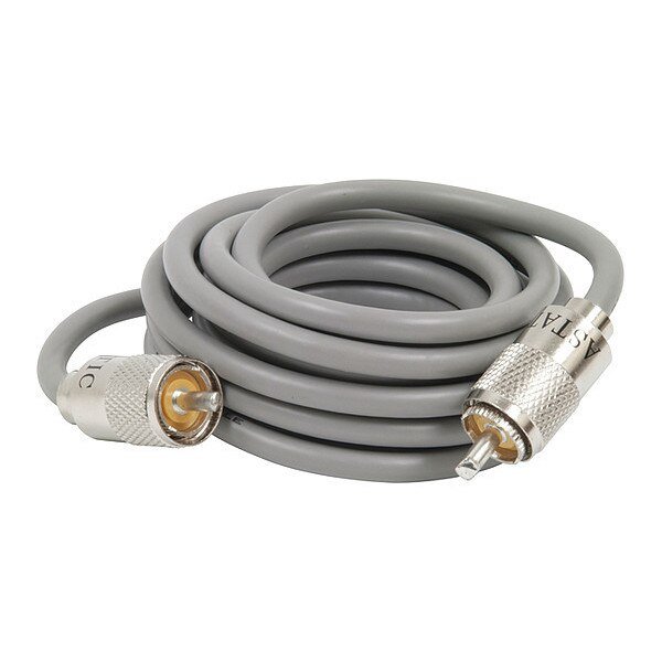 Mini 8 Coaxial Cable, 9ft., Gray, Astatic, Mfr#: 302-10274