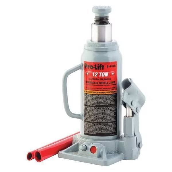 Bottle Jack, Hydraulic, 12 tons, Pro-Lift, Mfr#: B-012D