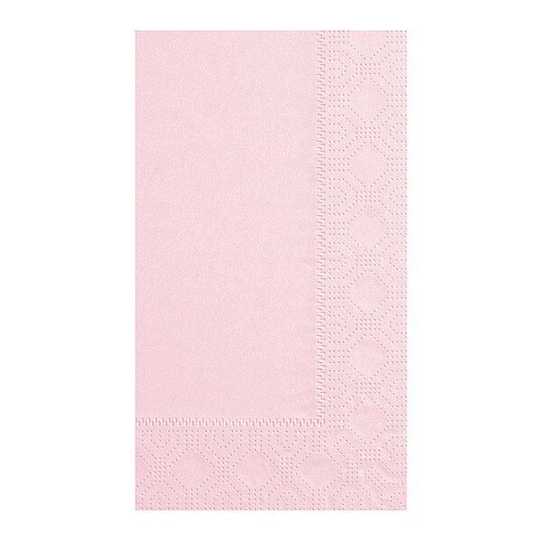 Pink Dinner Napkin, 2 Ply, 1/8 Fold, PK125, Hoffmaster, Mfr#: 180527