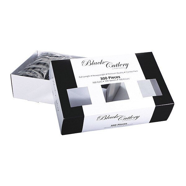 Cutlery Combo, Black, PK100, Hoffmaster, Mfr#: 883344