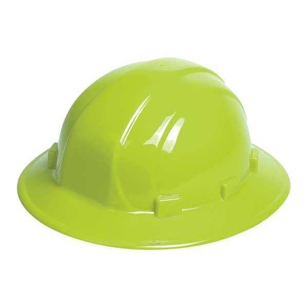 Full Brim, Ratchet Hat, Hi Vis, Lime, Erb Safety, Mfr#: 19920L