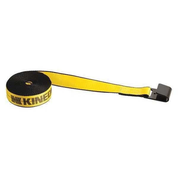 Winch Strap, with Flat Hook, 2"X27ft., , Kinedyne, Mfr#: 222720