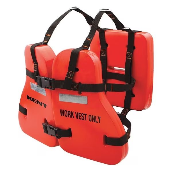 Life Vest, Vinyl Dip Work, Orange, Kent Safety, Mfr#: 151200-200-004-13