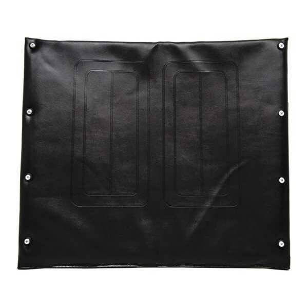 Vinyl Back Upholstery, 20" W, 8 Hole, Black, Alco, Mfr#: 765-A3